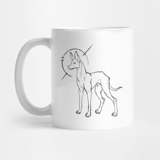 Pharaoh Dog Halo Mug